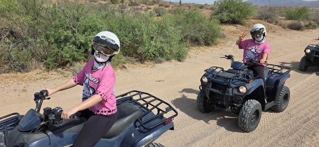 Two guests, two ATVs - everyone drives their own on our solo ATV tour