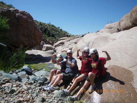 Family Canyoneering In Salome