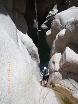 Going Down The Chute Into The Jug