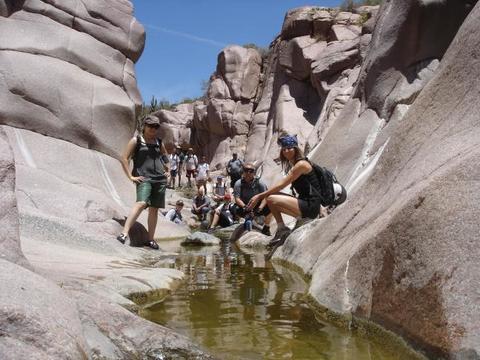 Looking Up-Stream In Salome Canyon