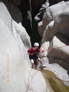 Rappelling The Waterfall In Salome Canyon