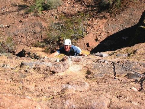 Climbing at Camelback