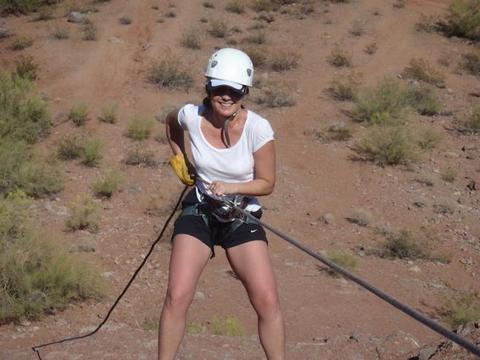 Rappelling at Papago 4