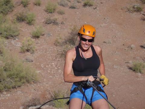 Rappelling at Papago 8