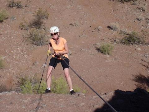 Rappelling at Papago 11