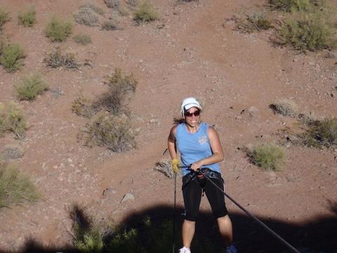 Rappelling at Papago 13