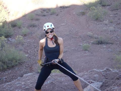 Rappelling at Papago 19