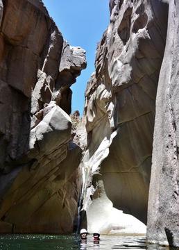 Wet Canyoneering Slot Swim