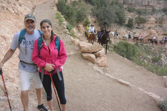 Grand Canyon Hiking Father and Daughter