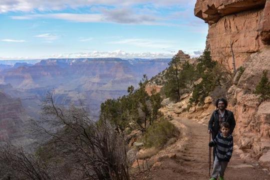 Grand Canyon Hiking Father and Son