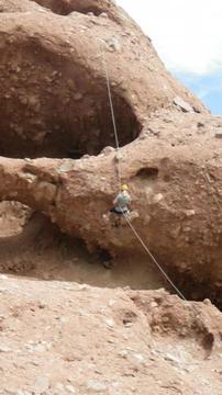 Rappelling at Papago 22