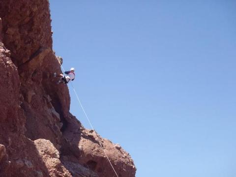 Rappelling at Papago 23