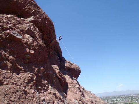 Rappelling at Papago 24