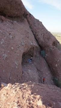 Rappelling at Papago 25