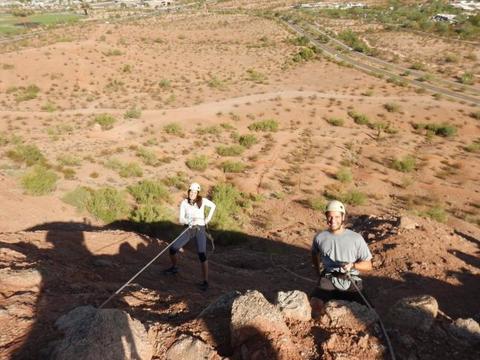 Rappelling at Papago 29