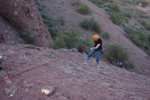 Rappelling at Papago 31