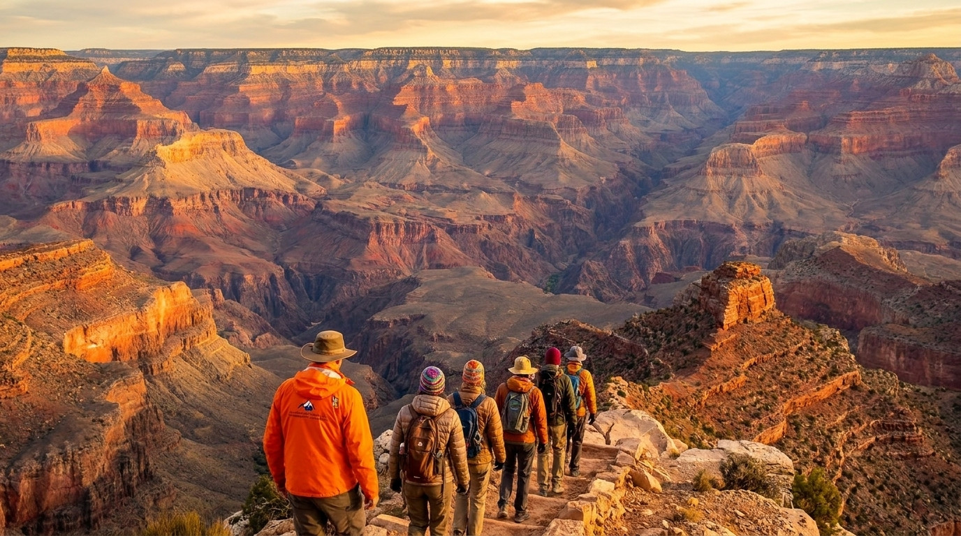 Grand Canyon South Rim Helicopter Flight & Hiking Tour from Scottsdale