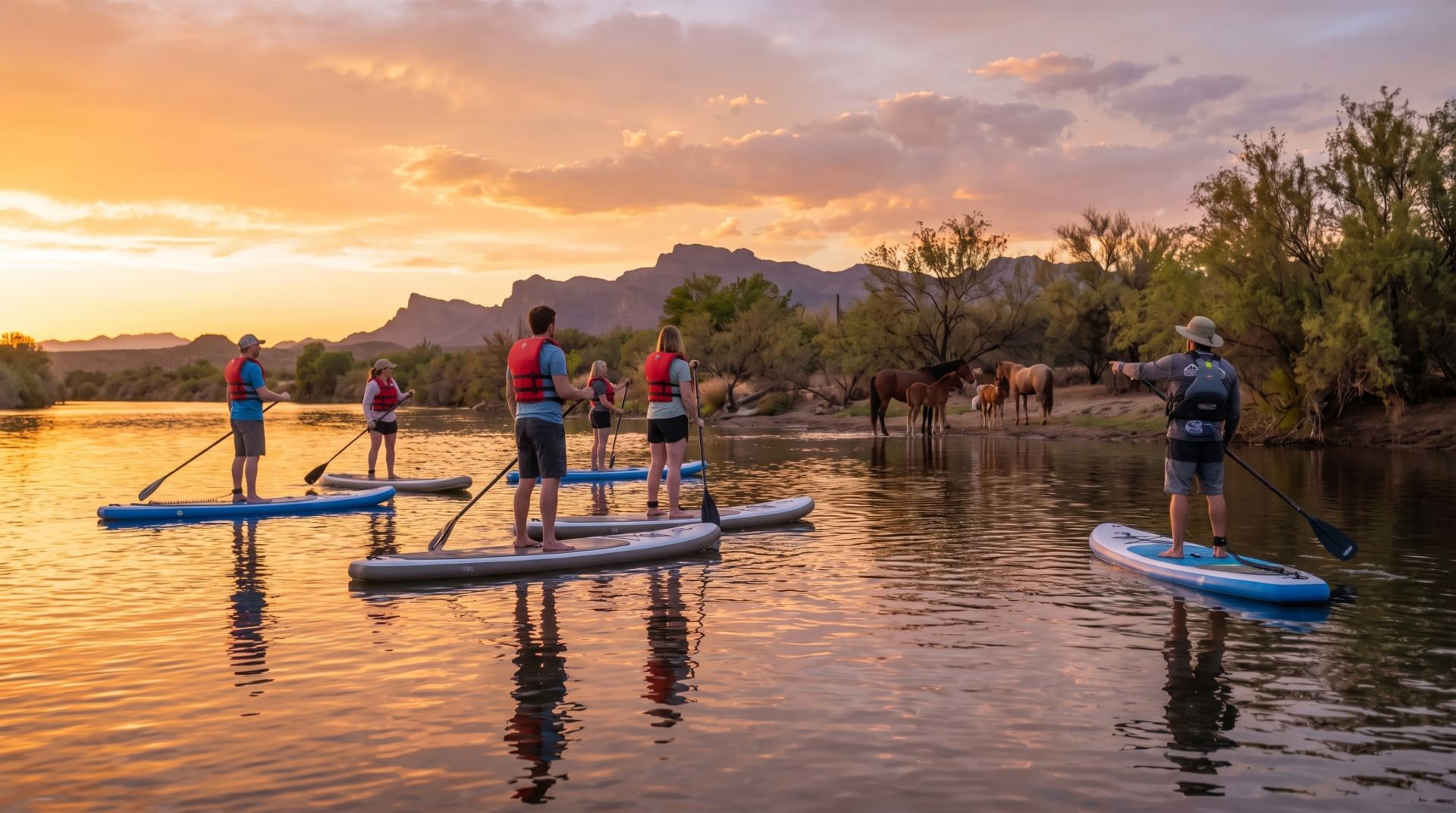 Golden Hour on the Board: A Guide's Take on the Salt River Sunset SUP Tour