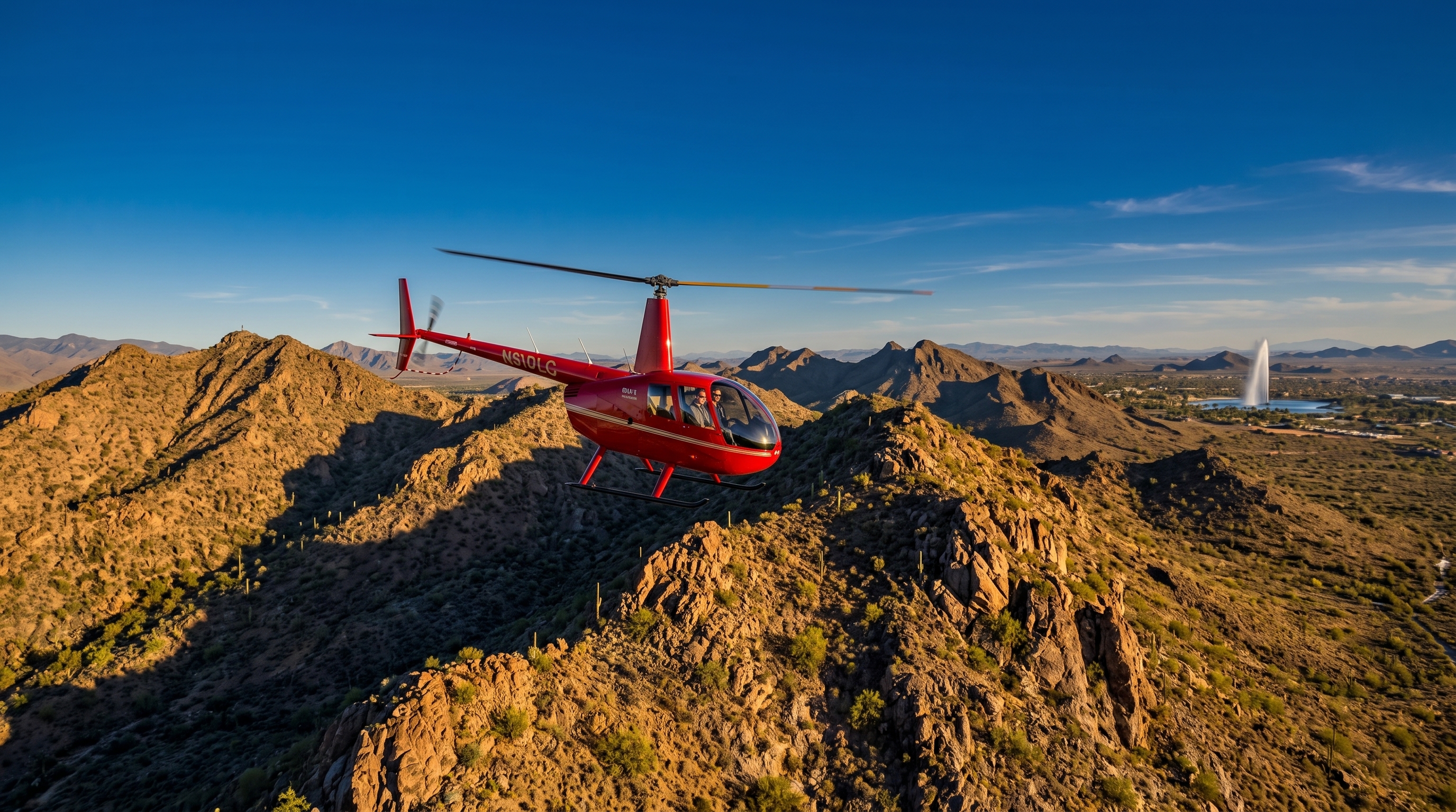 Fountain Hills Helicopter Flight From Scottsdale Airport