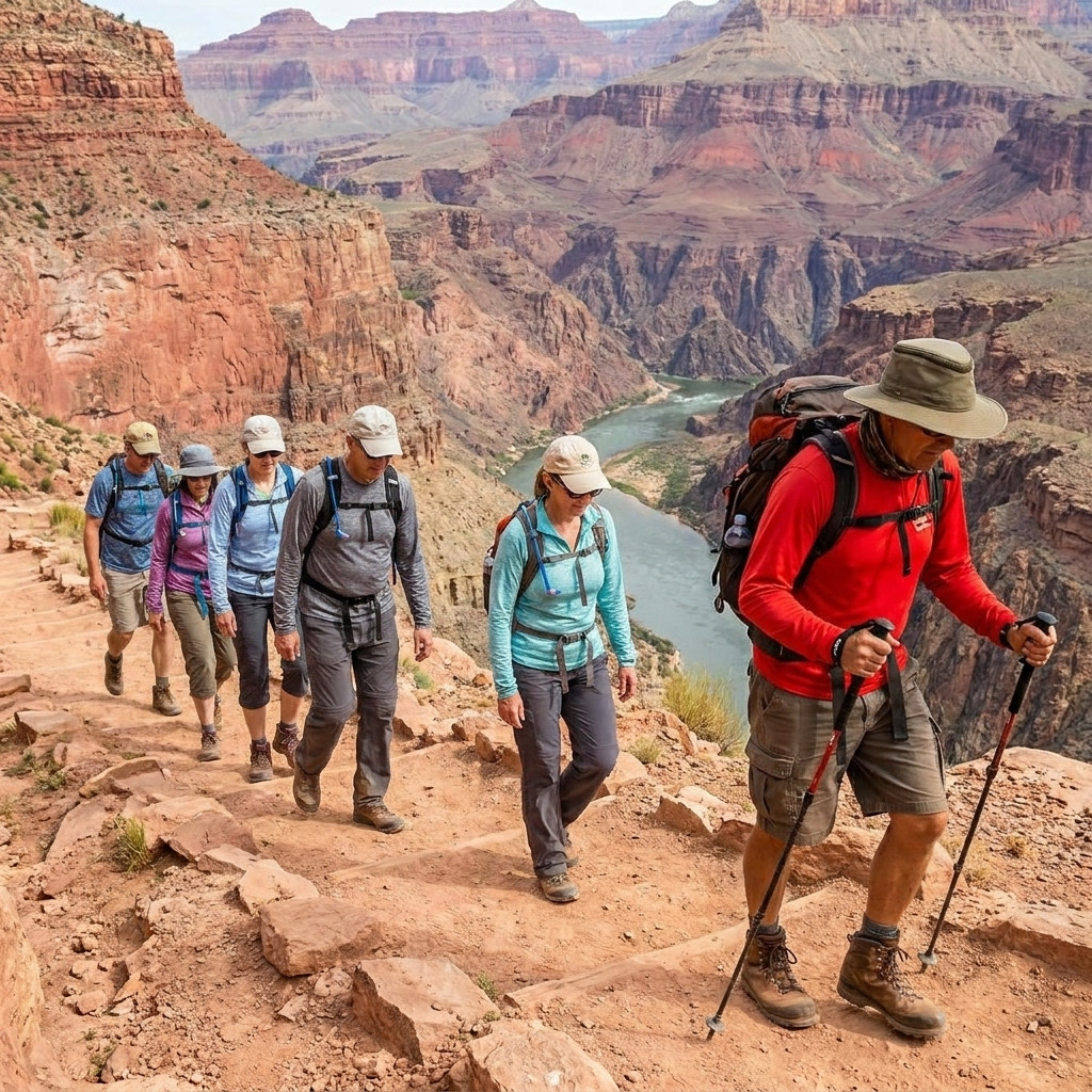 Grand Canyon South Rim Helicopter Flight & Hiking Tour from Scottsdale