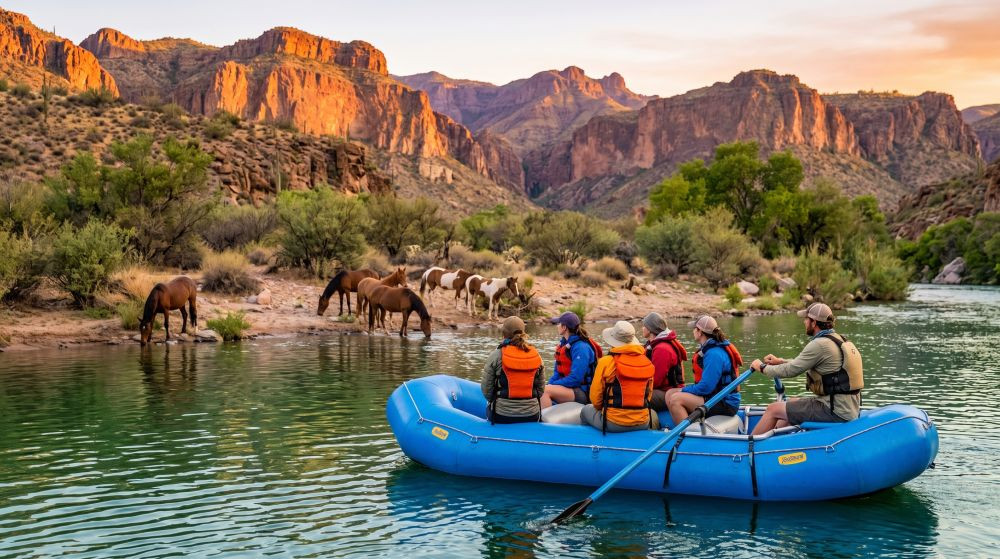 Salt River Sunset Rafting & Wildlife Adventure