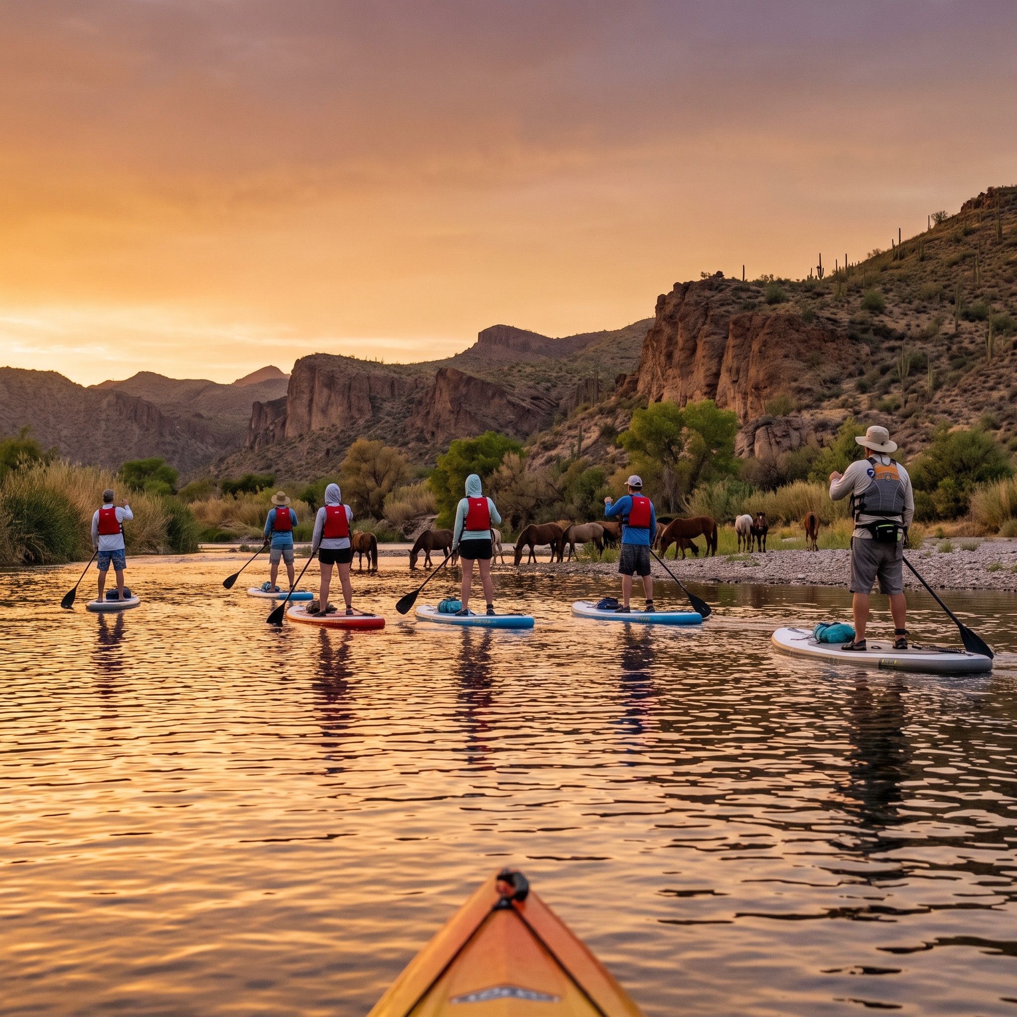 Salt River Sunset Stand-Up Paddle Boarding & Wildlife Tour