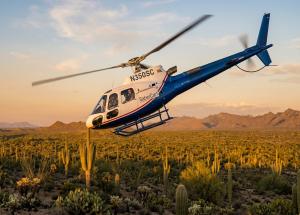 Desert Lakes Helicopter Flight