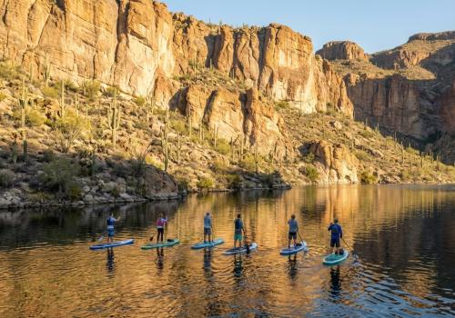 Guided SUP Tours Saguaro Lake